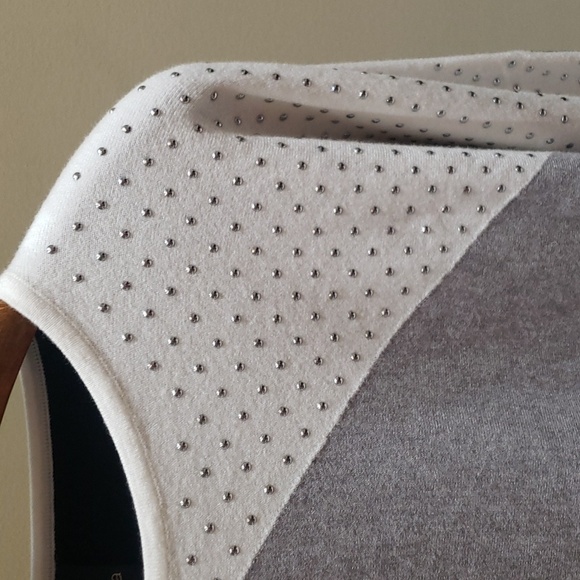 Nwt 1X Aaeda sweater gray white black - Picture 10 of 11